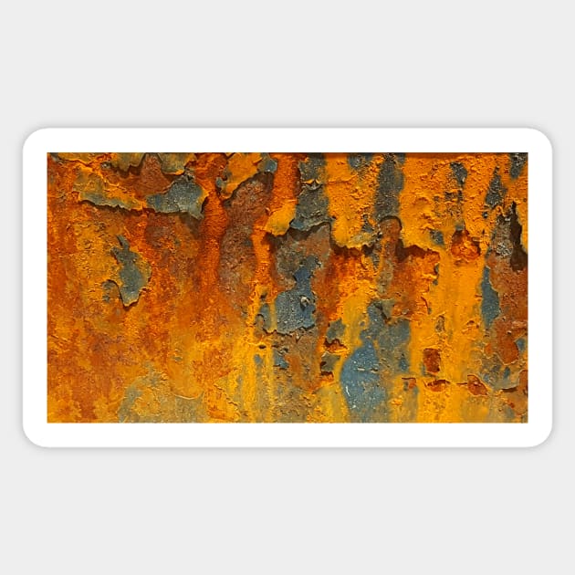 Natures RUST ART Patterns number ONE Sticker by mister-john